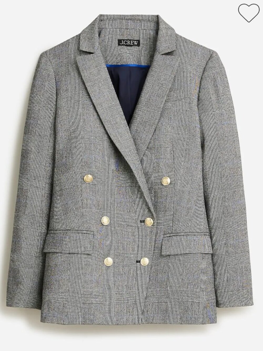 J. Crew Double Breasted Brynn blazer in plaid English wool NWOT
